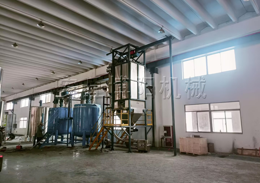 氧化镁吨袋拆包投料站 无尘粉料吨包拆包机客户现场